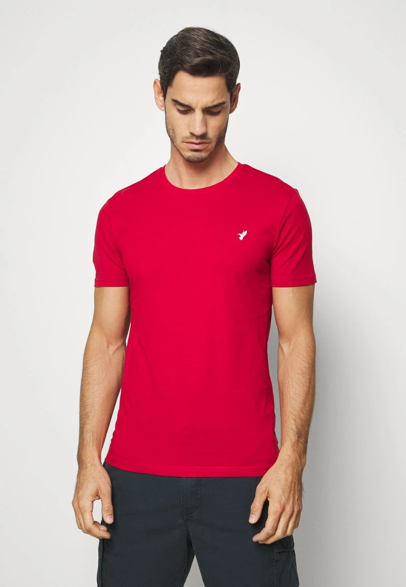 Pier One 3 PACK - T-Shirt Print - White/dark Blue/red – Bild 6