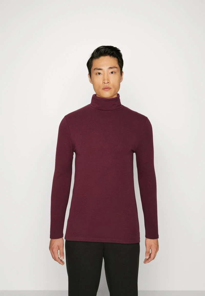 Pier One 2 PACK - Langarmshirt - Beige/bordeaux – Bild 2