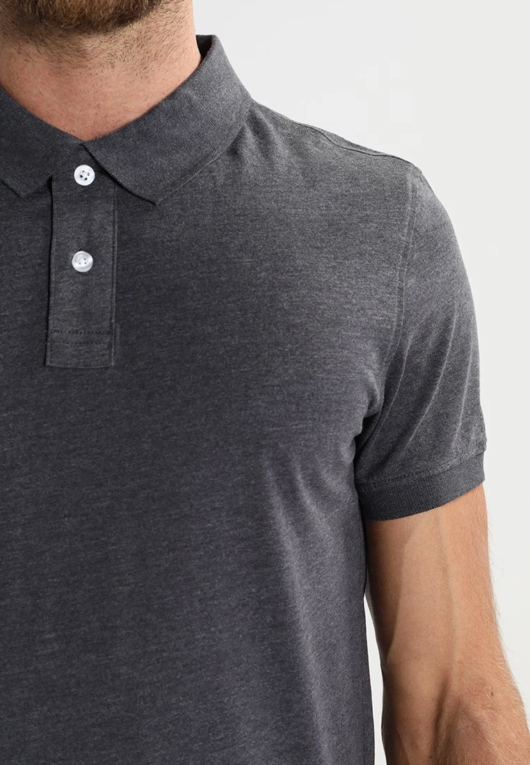 Pier One Poloshirt - Dark Grey Melange – Bild 5