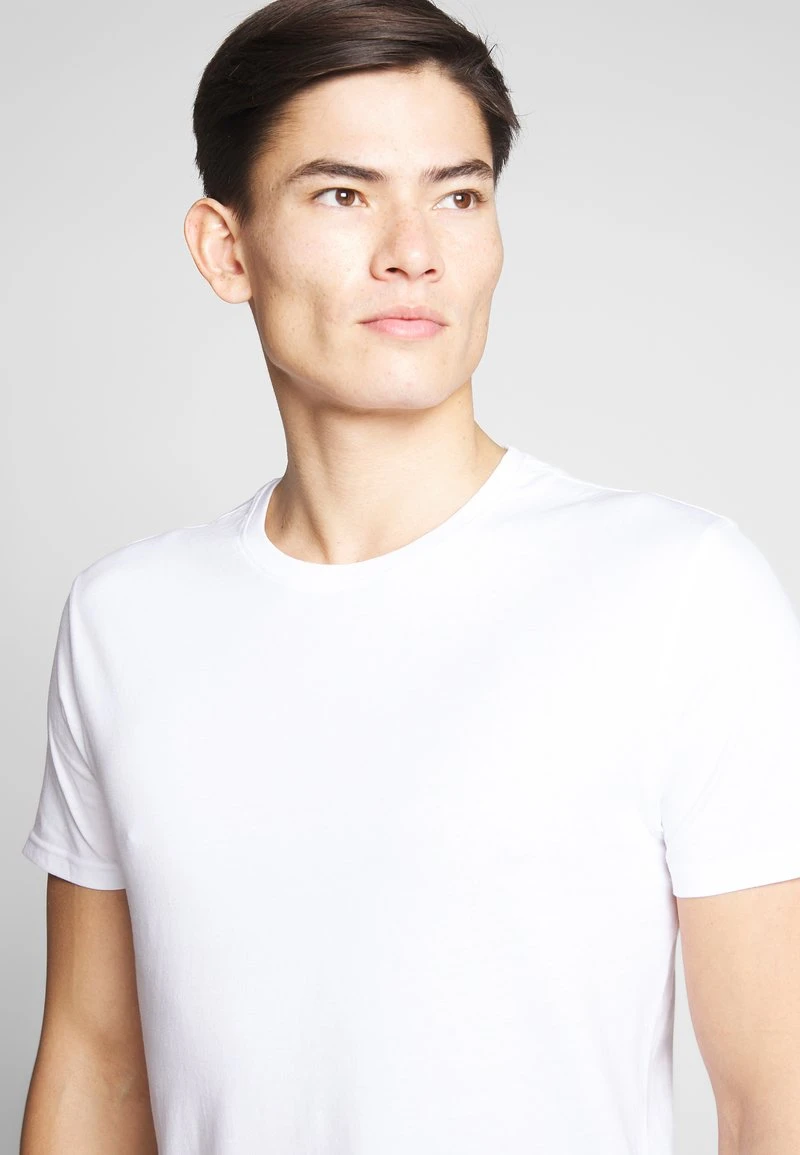 Pier One 2 PACK - T-Shirt Basic - White/dark Blue – Bild 5