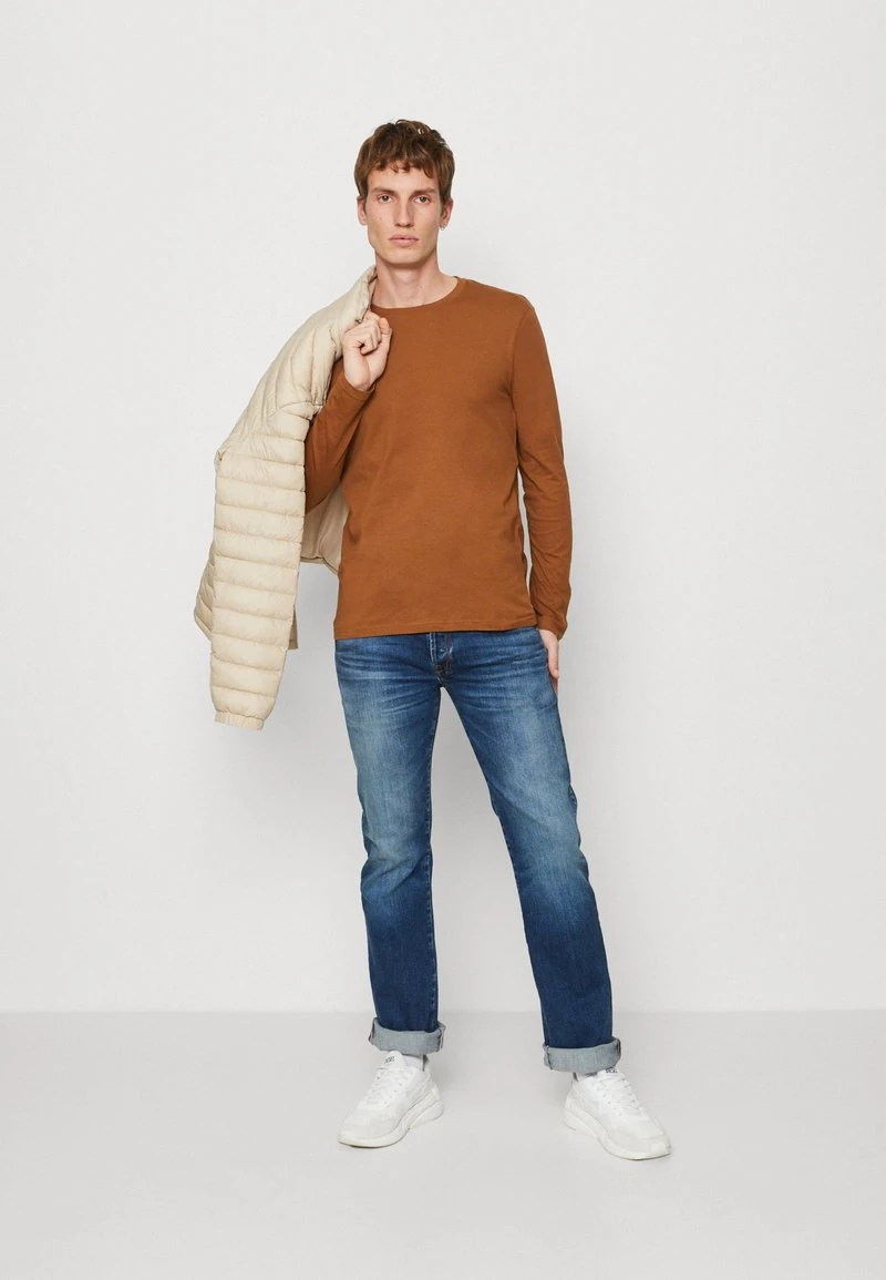 Pier One 5 PACK - Langarmshirt - Blue/off-white/light Brown