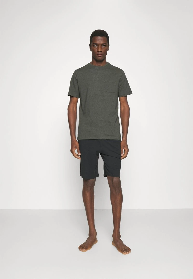 Pier One Nachtwäsche Set - Black/khaki