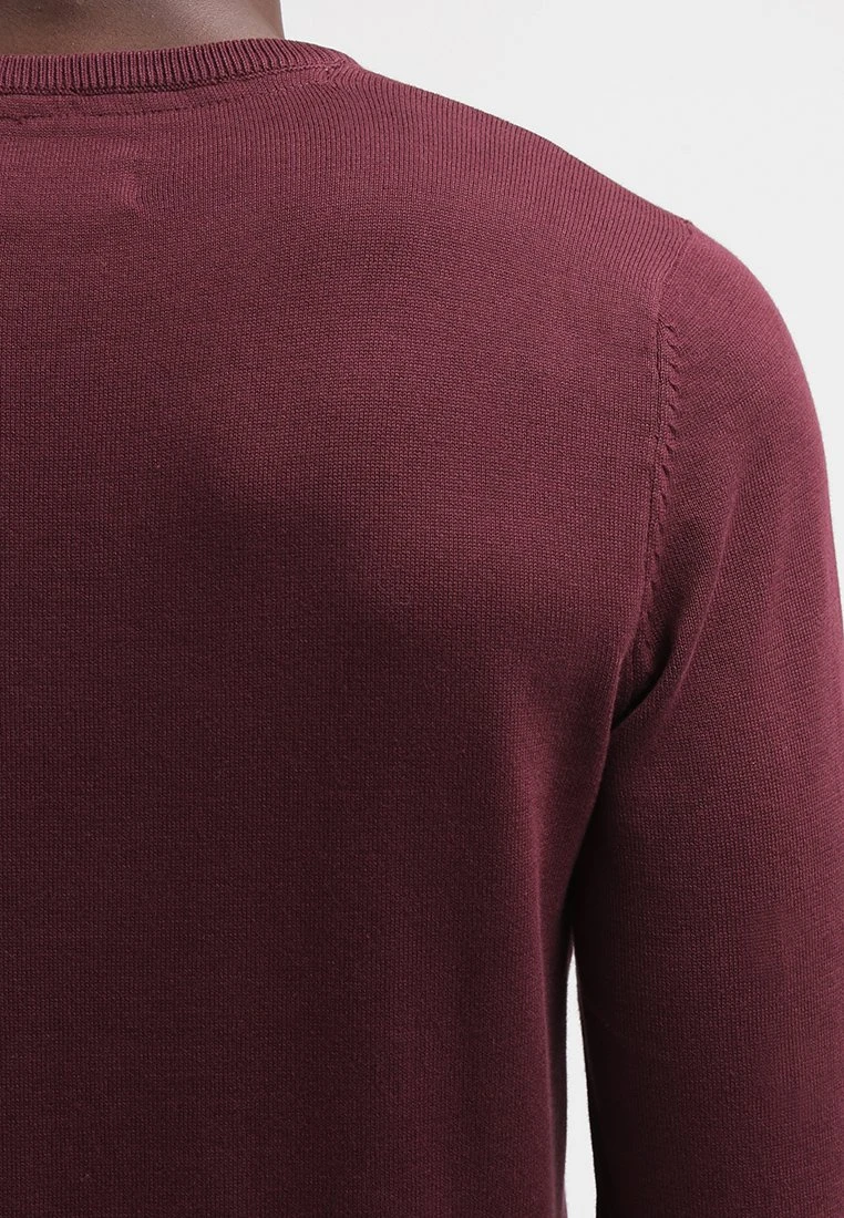 Pier One BASIC CREWNECK - Strickpullover - Bordeaux – Bild 5
