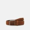 Pier One LEATHER UNISEX - Gürtel - Cognac