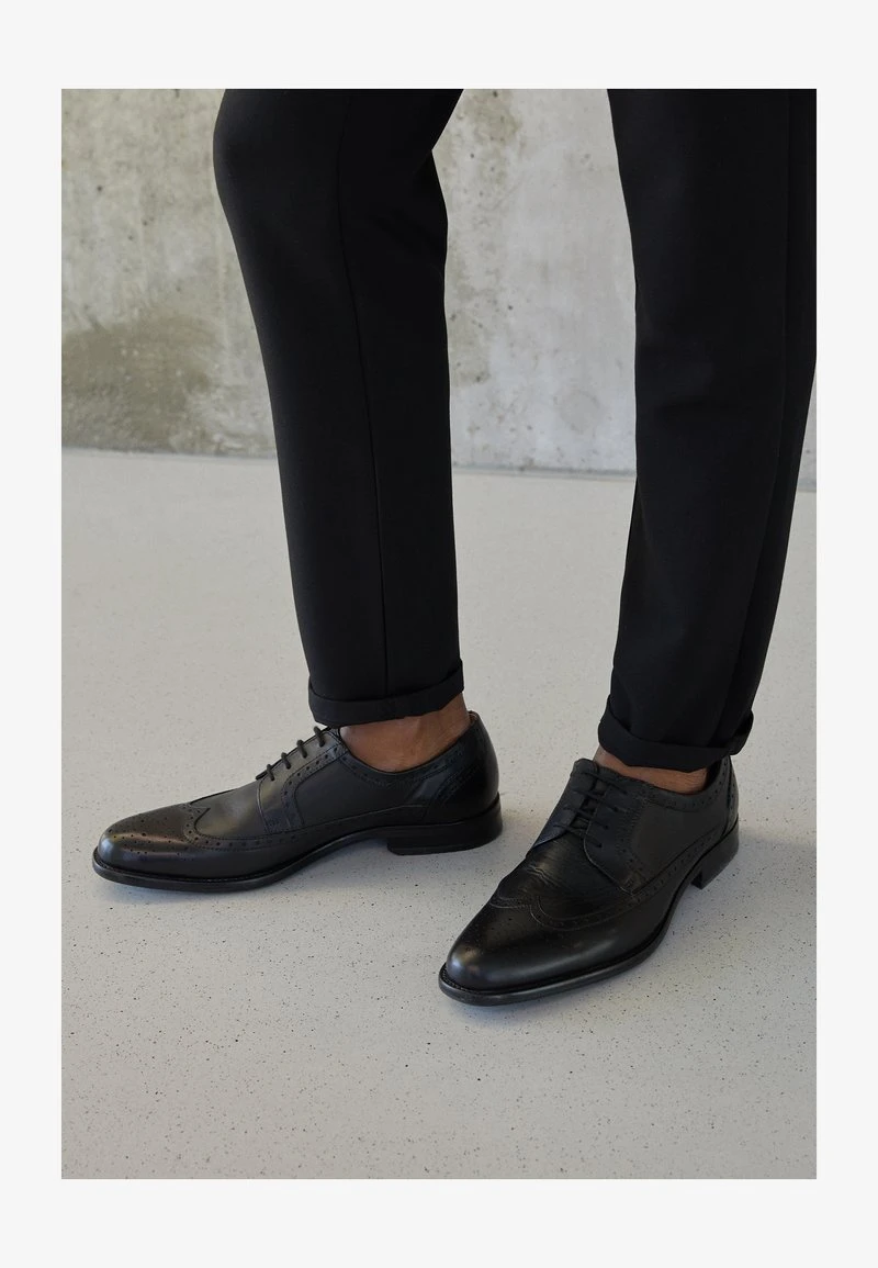 Pier One LEATHER - Business-Schnürer - Black – Bild 2