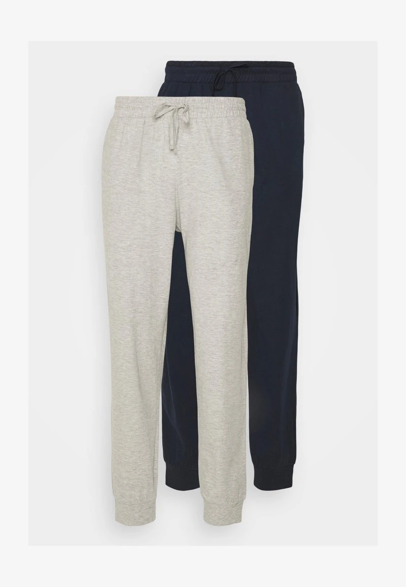 Pier One 2 PACK - Nachtwäsche Hose - Dark Blue/mottled Light Grey – Bild 5