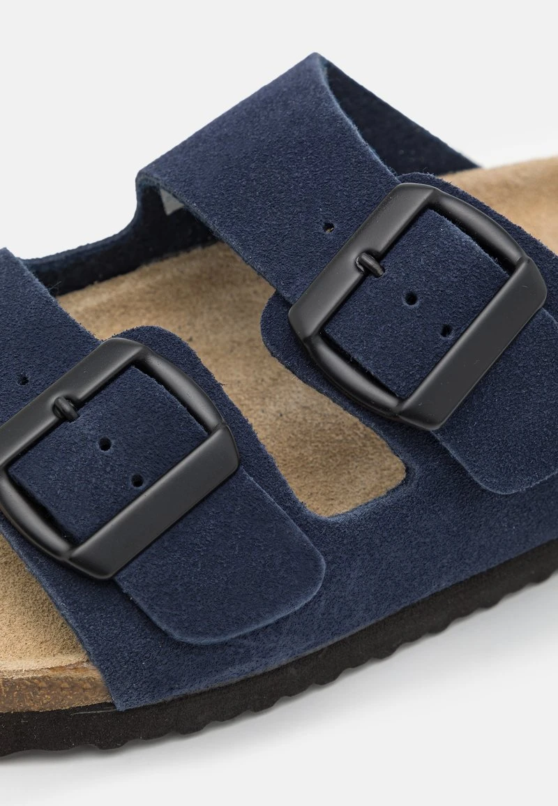 Pier One LEATHER UNISEX - Hausschuh - Dark Blue – Bild 6