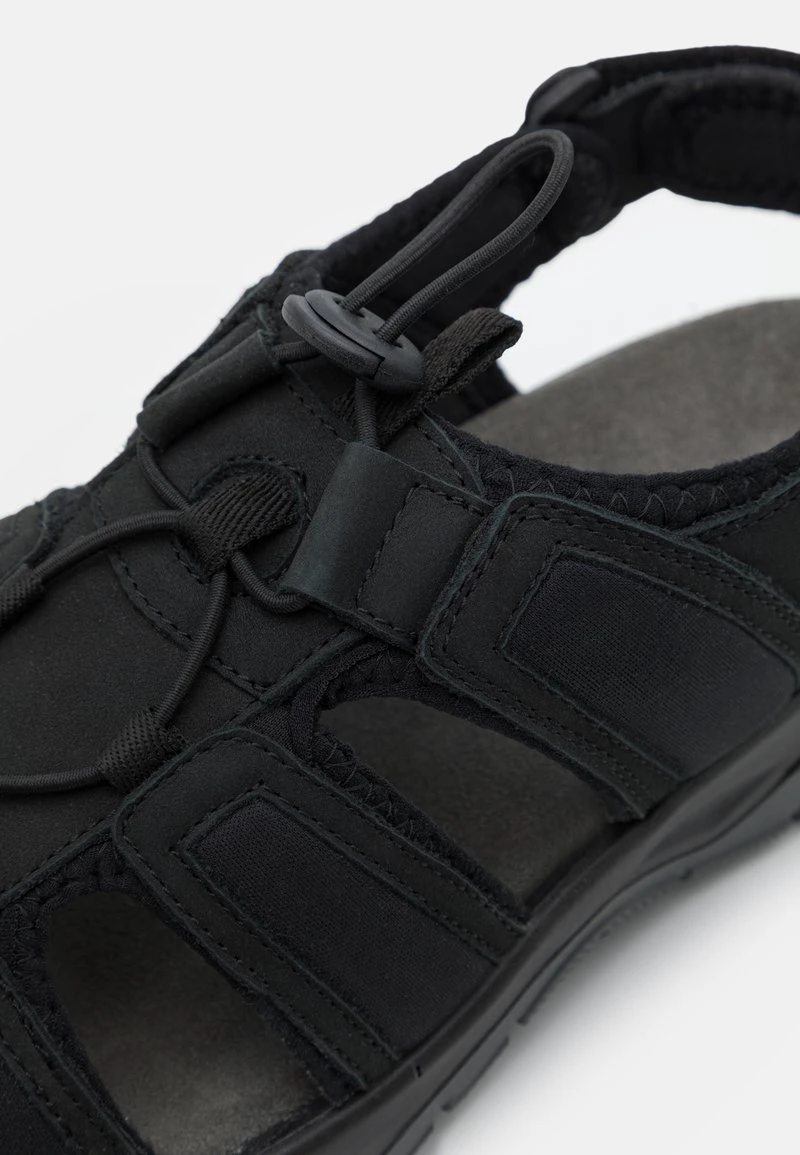 Pier One LEATHER - Trekkingsandale - Black – Bild 6