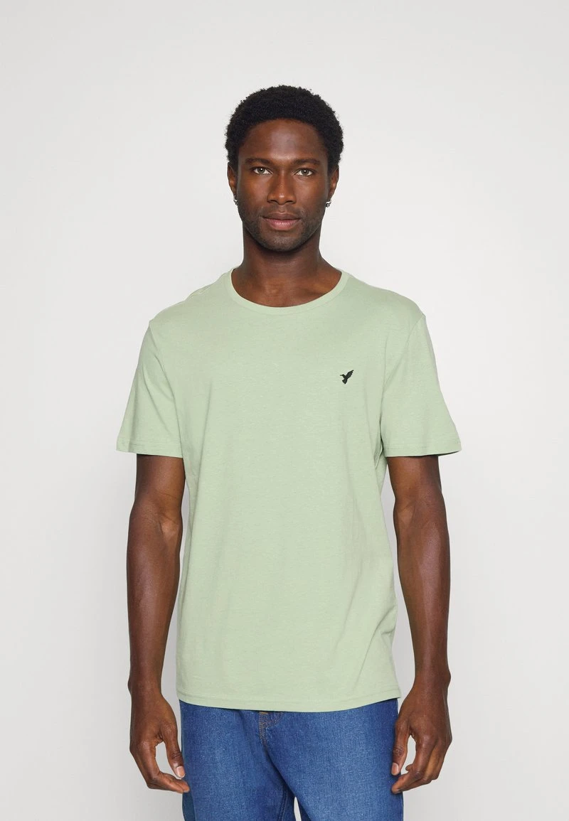 Pier One 5 PACK - T-Shirt Basic - White/blue/stone – Bild 6