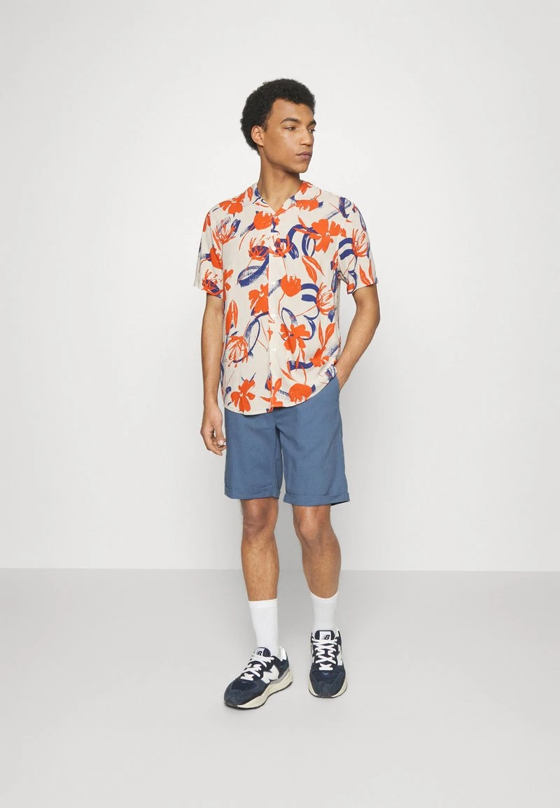 Pier One LINEN BLEND DRAWCORD SHORTS - Shorts - Blue – Bild 2