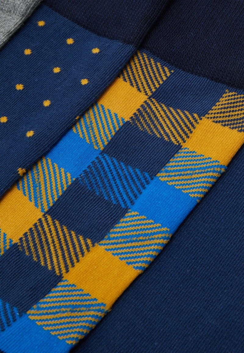 Pier One 5 PACK - Socken - Yellow/dark Blue/grey – Bild 3